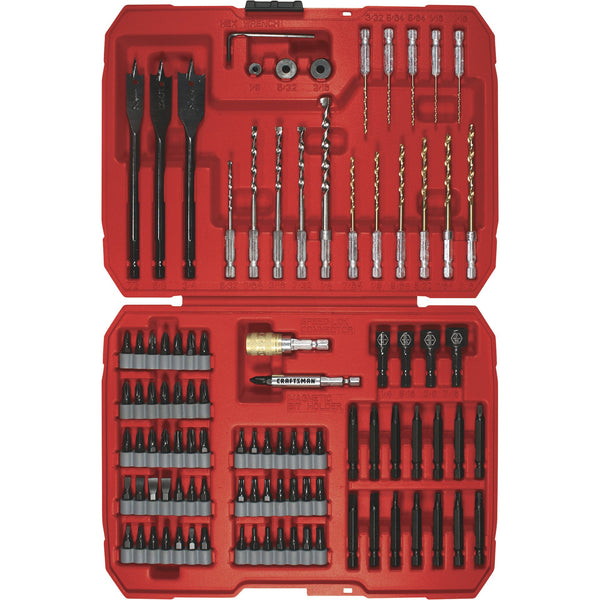 Craftsman Speed-Lok Drill and Drive Set with Black Oxide Finish — 100-Pc. Set