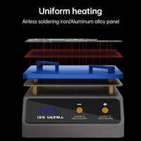 110V/220V Universal Preheating Platform Mobile Phone Motherboard Layered Bonding Glue Removal Dot Matrix Soldering Repair Heater