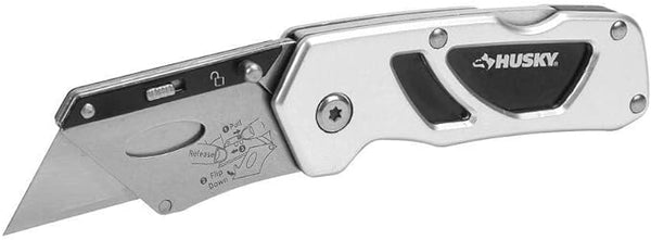 Husky Compact Folding Lock-Back Utility Knife