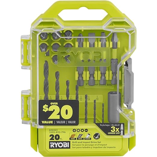 RYOBI Drill and Impact Drive Kit (20-Piece)