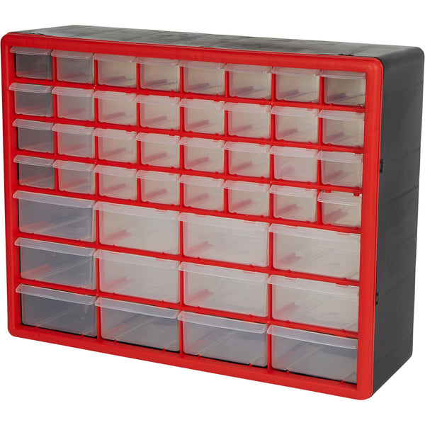 Ironton 44-Drawer Cabinet, 19 3/4in.W x 6 1/4in.D x 15 1/2in.H