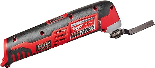 Milwaukee 2426-20 M12 12 Volt Redlithium Ion 20,000 OPM Variable Speed Cordless Multi Tool with Multi-Use Blade, Sanding Pad, and Multi-Grit Papers (Battery Not Included, Power Only)