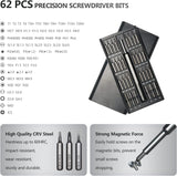25-in-1 Small Precision Screwdriver Set, Professional Magnetic Mini Repair Tool Kit for Phone, Computer, Watch, Laptop, Macbook, Game Console, Eyeglass, Electronic - [Bearing Steel]