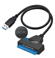 USB 3.0 to 2.5" SATA III Hard Drive Adapter 0.5 M Long Cable w/UASP - SATA to USB 3.0 Converter for SSD/HDD - Hard Drive Adapter Cable - 50 cm -ASM225CM Chipset - 2.5 inch HDD