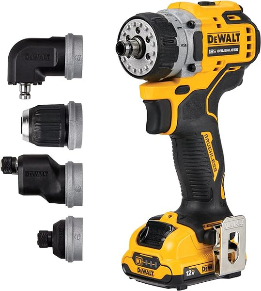 DEWALT Xtreme 5-In-1 12-volt Max 3/8-in Brushless Cordless Drill (1-Battery Included, Charger Included and Soft Bag included)