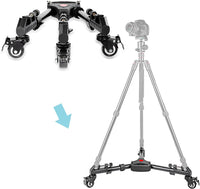 Neewer Photography Professional Heavy Duty Tripod Dolly with Rubber Wheels and Adjustable Leg Mounts for Canon Nikon Sony DSLR Cameras Camcorder Photo Video Lighting