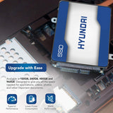 HYUNDAI 120GB Internal SSD for Faster PC and Laptop - SATA III, 3D NAND - 2.5" Internal Solid State Drive (120 GB) - C2S3T/120G