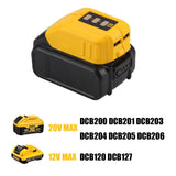 12V/20V Max USB Power Source for Dewalt DCB090 Converters for Lithium Battery