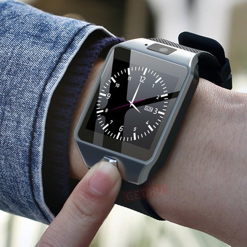 Smart Watch Digital Wrist and Wireless Earphones With Charging Box (White Watch,White Earphones)