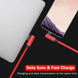 10FT 90 Degree Fast Charging Cable Lightning for iPhone iPad Airpods