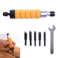 1 Set Wood Chisel Carving Tool Chuck Attachment