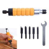 1 Set Wood Chisel Carving Tool Chuck Attachment