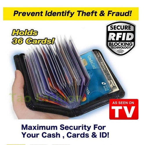 New Design LOCK WALLET Fraud Blocking RFID Wallets for Men and Women As Seen On TV