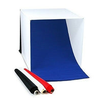24" Folding Photo Box Tent LED Light Table Top Photography Studio Kit