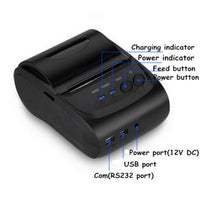 Bluetooth Wireless Pocket Photo Mobile Thermal Receipt Printer for Android 58mm