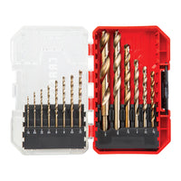 CRAFTSMAN 14-Piece Assorted Gold Oxide Coated Jobber Length Twist Drill Bit Set