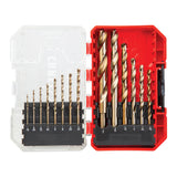 CRAFTSMAN 14-Piece Assorted Gold Oxide Coated Jobber Length Twist Drill Bit Set