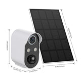 Wireless Solar Outdoor Security Camera, Two way audio, Night Vision, Cloud Storage, Automatic detection, with Accessories