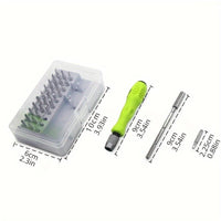 32 in 1 Screwdriver set, Precision Mini-Magnetic Screwdriver bits kit