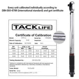 Tacklife 3/8" Drive Click Torque Wrench Set, With 1/2" & 1/4" Adapters And An Extension Bar (10-80 Ft.- Lb./13.6-108.5 Nm)-HTW1A