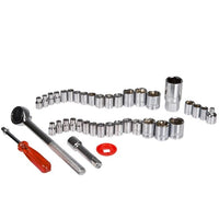 Fleming Supply 40-Piece Standard (SAE) and Metric Set Intermediate Socket Set