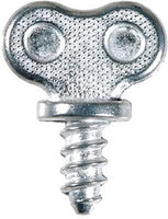4pcs Dealer License Plate Thumb Screws #14 X 1/2, silver