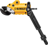 DEWALT Metal Shear/Cutter Drill Attachment, Impact Ready, 360 Degree Pivoting Head, Cuts 18GA Material