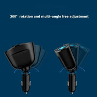 Type-C Car charger, Digital display, USM QC3.0, Fast charging Multi-function Car Charger