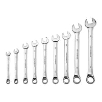 PITTSBURGH Fully Polished Metric Combination Wrench Set, 9 Piece