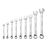 PITTSBURGH Fully Polished Metric Combination Wrench Set, 9 Piece