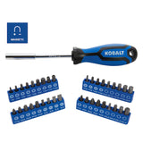 Kobalt 65-Piece Standard (SAE) and Metric Combination Polished Chrome Mechanics Tool Set with Hard Case