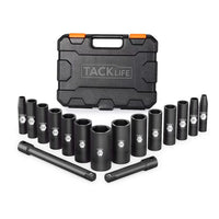 Tacklife 3/8-inch 16 Pcs Drive Deep Impact Socket Set , HIS4A