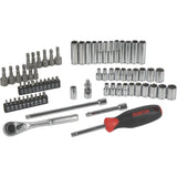 Ironton, 70 pc 1/4in. Drive Socket Set MM/SAE, Measurement Standard Standard (SAE)/Metric, Pieces (qty.) 70, Socket Set Type 1/4in. Drive Sets