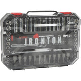 Ironton, 70 pc 1/4in. Drive Socket Set MM/SAE, Measurement Standard Standard (SAE)/Metric, Pieces (qty.) 70, Socket Set Type 1/4in. Drive Sets