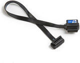 bbfly-A9 OBD II OBD2 16 Pin Splitter Extension 1x Male and 2X Female Extension Cable Adapter (2FT/60CM)