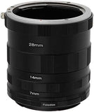 Fotodiox Macro Extension Tube Set Compatible with Canon EOS EF/EF-S Cameras for Extreme Macro Photography