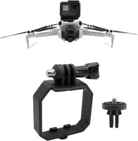 Mini 4 Pro Drone Camera Mount Top Carry Extension Bracket with 1/4 Screw Tripod Mount Adapter Compatible for DJI Mini 4 Pro/Mini 3 Pro/Mini 3 Drone Accessories for Action Camera/LED Flight Light