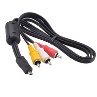 Replacement AV Cord Audio Video TV-Out Cable Mini 8p to 3RCA cable for Nikon EG-CP16 CoolPix AW100 AW110 L840 L830 L820 L810 S9100 S1200pj D3200 D3300 D5200 D5300 D3400 D3100 D5100 D5200 D5600 P7100