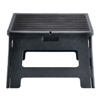 FRANKLIN One-Step Folding Stool, Black