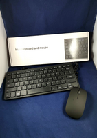 Mini Keyboard & Mouse Set Black Compact Size Wired Light Weight Thin Design