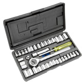 Fleming Supply 40-Piece Standard (SAE) and Metric Set Intermediate Socket Set