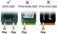 NFHK Combo M.2 NGFF B-Key & mSATA SSD to SATA 3.0 Adapter Converter Case Enclosure with Switch