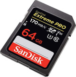 SanDisk 64GB Extreme PRO SDXC UHS-I Card - C10, U3, V30, 4K UHD, SD Card - SDSDXXY-064G-GN4IN