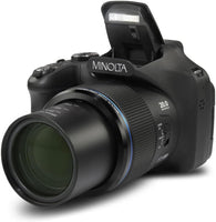 Minolta Pro shot 20 Mega Pixel HD Digital Camera with 67X Optical Zoom, Full 1080P HD Video & 16GB SD Card, Black