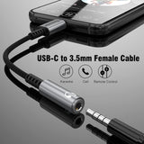 Thousover USB Type C to 3.5mm Female Headphone Jack Adapter