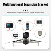 Mini 4 Pro Drone Camera Mount Top Carry Extension Bracket with 1/4 Screw Tripod Mount Adapter Compatible for DJI Mini 4 Pro/Mini 3 Pro/Mini 3 Drone Accessories for Action Camera/LED Flight Light