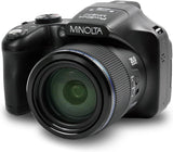 Minolta Pro shot 20 Mega Pixel HD Digital Camera with 67X Optical Zoom, Full 1080P HD Video & 16GB SD Card, Black