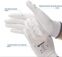 ANDANDA Multi-Package Safety Work Gloves, Seamless Knit Work Gloves with PU Coated, Ideal Work Gloves Men for General Work