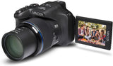 Minolta Pro shot 20 Mega Pixel HD Digital Camera with 67X Optical Zoom, Full 1080P HD Video & 16GB SD Card, Black