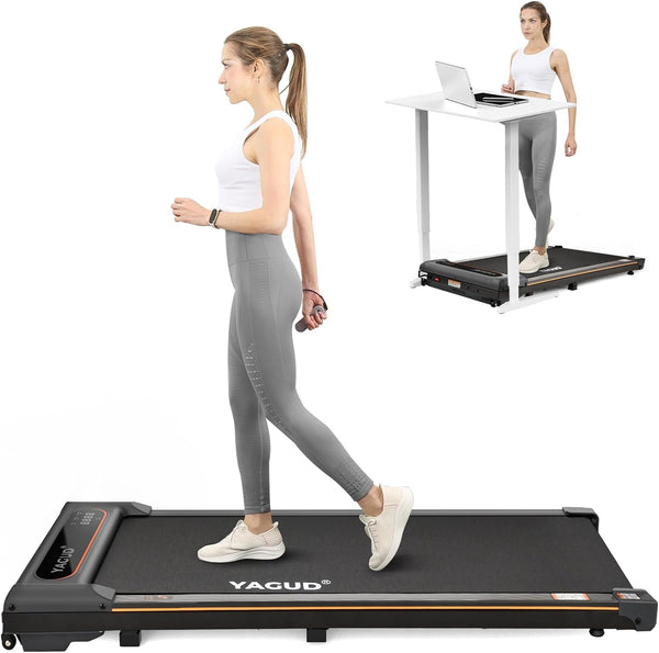 Walking Pad, Walking Pad Treadmill for Home Office, Portable Under Desk Treadmill with Remote Control and LED Display, Walking Jogging Running Machine